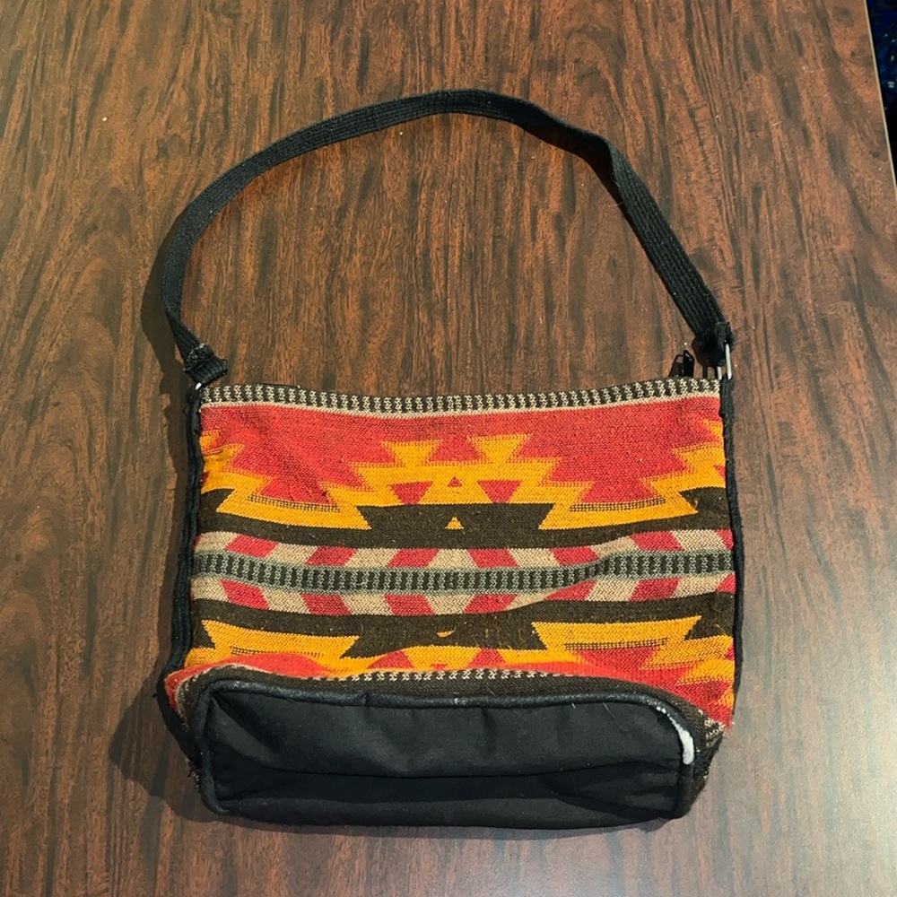 Tribal patterned shoulder bag